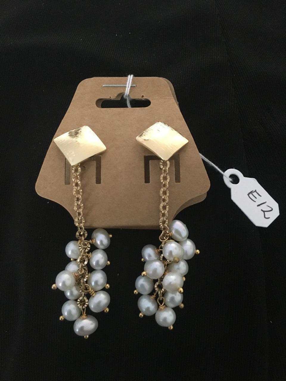 Pearl Grape Earrings